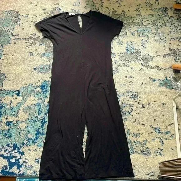 Amour Vert black jersey pocket jumpsuit M - Picture 1 of 4